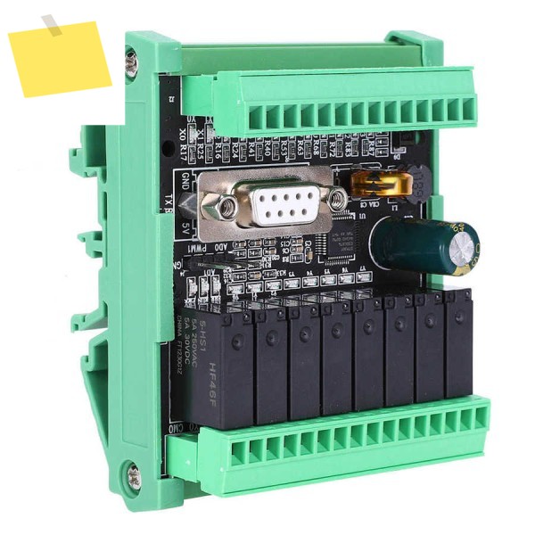FX2N-20MR-232 PLC 산업용 제어 보드, 쉘 플러그 터미널 릴레이 출력, 고속 카운팅 아날로그, 2AD 0-10V, DC24V 제품 이미지