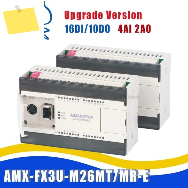 업그레이드 Amsamotion FX3U-M26MR-E 교체 Mitsubishi MELSEC PLC 4AI2AO MODBUS 아날로그 트랜지스터 릴레이 EM3 모듈 제품 이미지