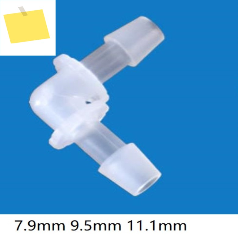 7.9mm 튜브 L 모양 플라스틱 팔꿈치 조인트 호스 앵글 피팅 유연한 파이프 90도 바브 커넥터 제품 이미지