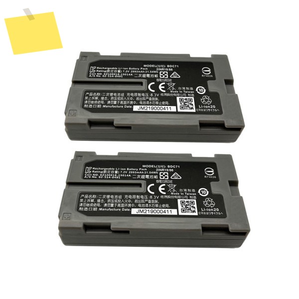 상단 GM52 토탈 스테이션용 충전식 배터리, BDC71, 7.2V, 2993mAh 리튬 이온 2 개 제품 이미지