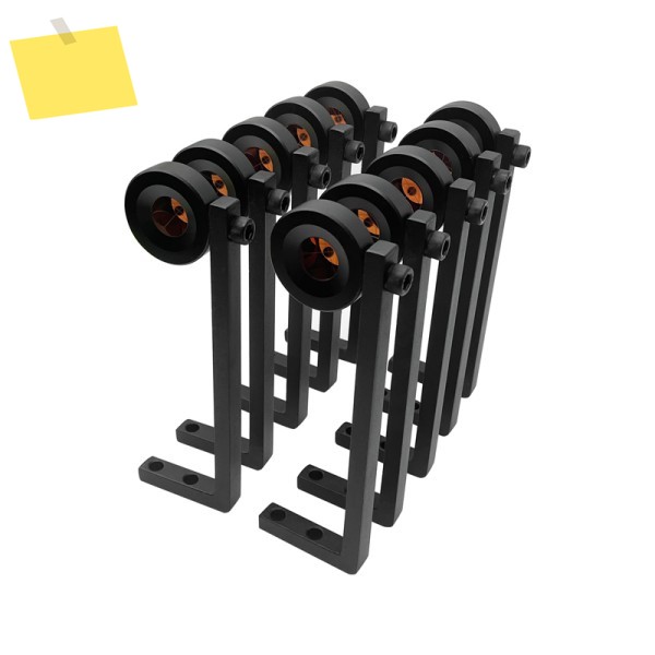 100PCS 신품 90도 모니터링 프리즘 GMP104L, Leica 토탈 스테이션 용 1 인치 긴 L 바 반사경 제품 이미지