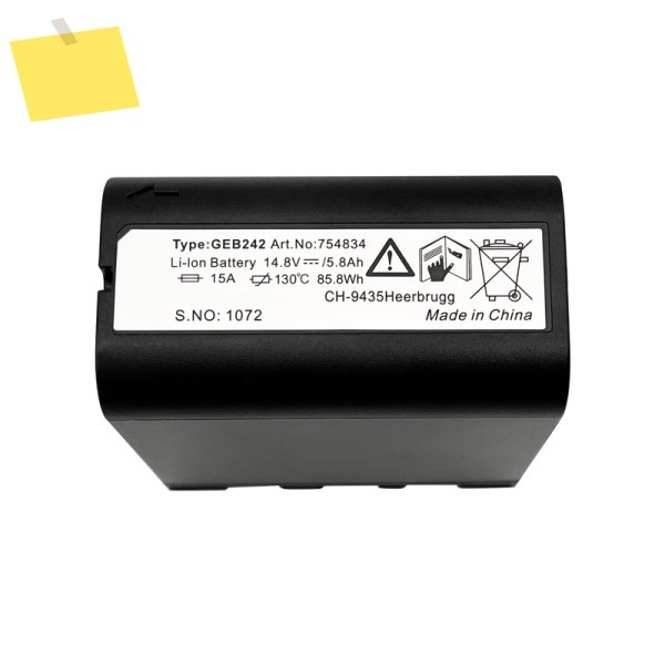 Leica Pack TS30 시리즈, TM305060 토탈 스테이션 754834용 고품질 새 GEB242 충전식 리튬 이온 배터리 제품 이미지