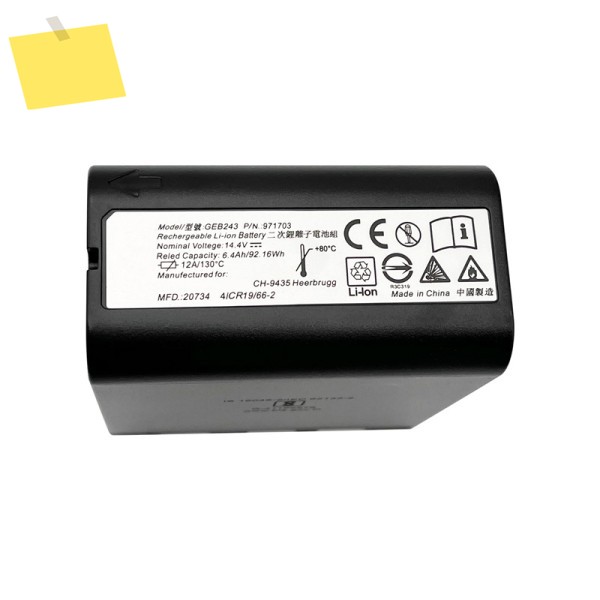 스위스 유형 TS30 측량 건설 장비 리튬 이온 배터리 용 새 GEB243 6400mAh 제품 이미지