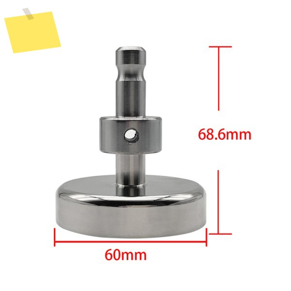 프리즘 측량용 스위스형 자석 거치대, M8 어댑터, 60mm 제품 이미지