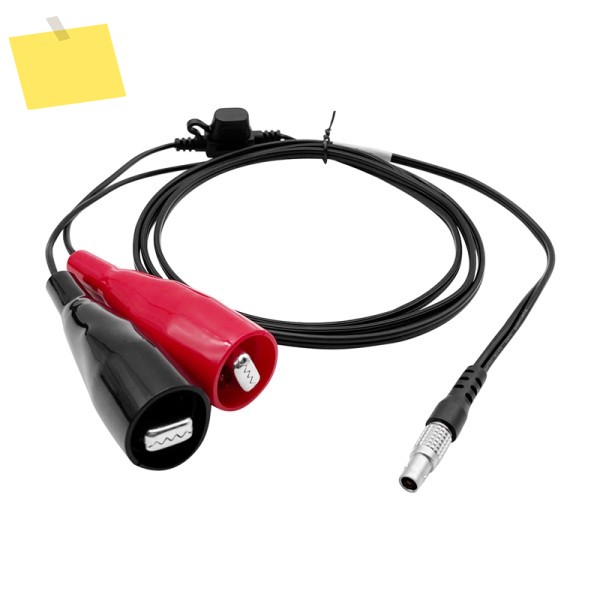 565854 스위스 타입 토탈 스테이션용 전원 케이블 5핀 0B 크기헤비 듀티 악어 클립 포함 유선 제품 이미지