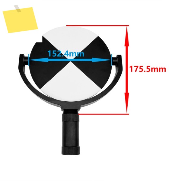 Faro 레이저 추적기 용 신품 6 인치 조정 가능한 틸팅 타겟 스캐너 155mm 흑백 마그네틱 마운트 포함 제품 이미지