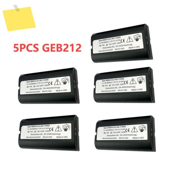 스위스 ATX1200 토탈 스테이션 충전식 용 5PCS GEB212 배터리 제품 이미지