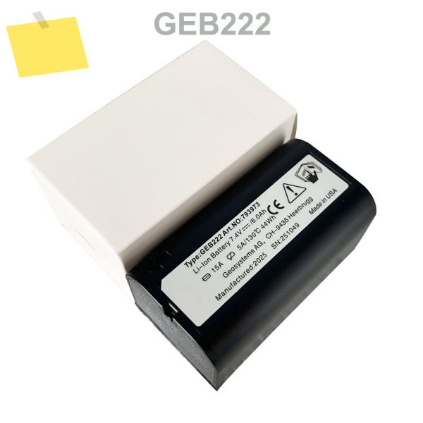 스위스 TS02 토탈 스테이션 측량 장비 리튬 7.4V 6000mAh 용 GEB222 배터리 제품 이미지