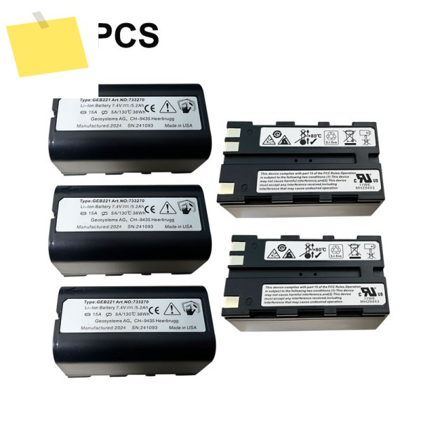 스위스 ATX1200 TS02 토탈 스테이션 충전식 리튬 이온용 5PCS GEB221 배터리 제품 이미지