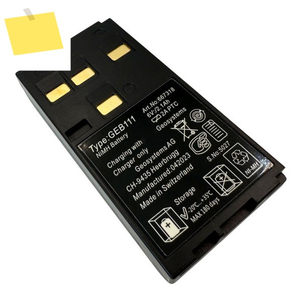 TPS TC RCS GS SR 시리즈 DINA03 10 용 배터리, 전자 레벨 측량 NI-MH 6V 2100mAh, GEB111 제품 이미지