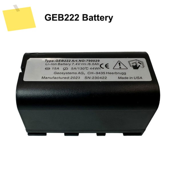 스위스 TS02 ATX1200 토탈 스테이션 7.4V 6000mAh 측량 장비 용 2PCS GEB222 배터리 제품 이미지