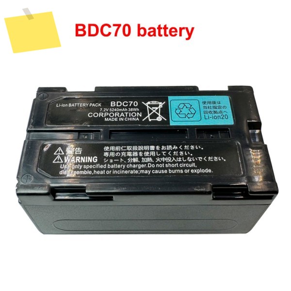 Sok CXRX-350 OSES 용 2PCS BDC70 배터리 탑 토탈 스테이션 7.2V 5240mAh 충전식 리튬 이온 제품 이미지
