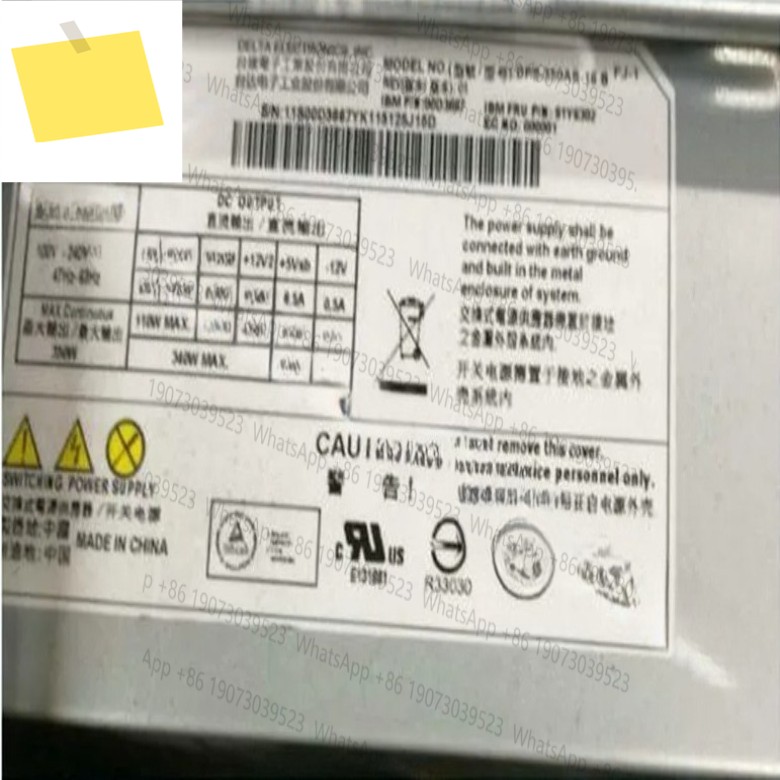 DPS-350AB-16 B 69Y5535 00J6073 X3100 M4 350W에 사용됨 92% 새 테스트됨 제품 이미지