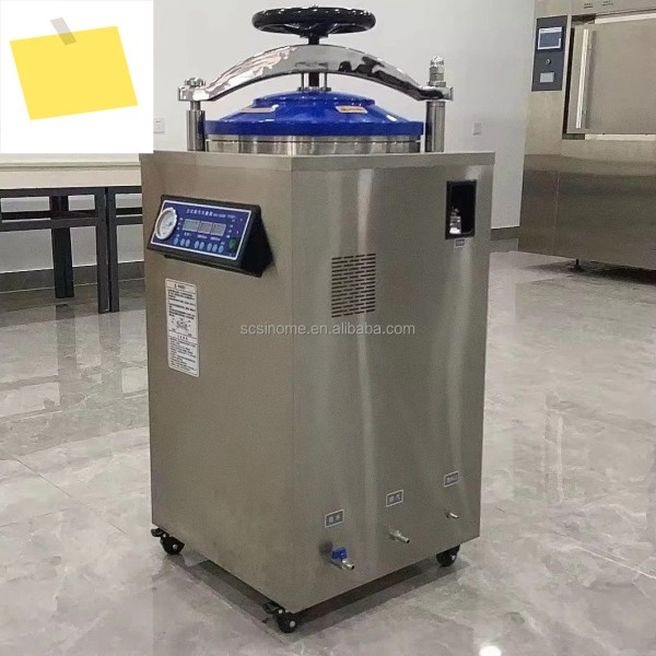 2025.4 고압 스테인레스 스틸 자동 버섯 오토클레이브 살균기 수직 증기 35-150L 제품 이미지