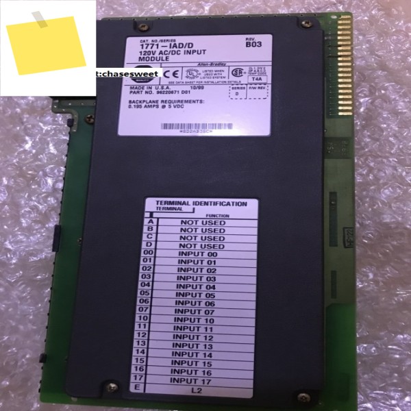 1771-IAD B C D PLC, 양호한 상태 사용 제품 이미지