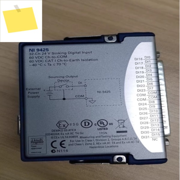 National Instruments NI 9425 cDAQ 디지털 입력 모듈, 24V 32채널박스 포함 # 모쿠 제품 이미지
