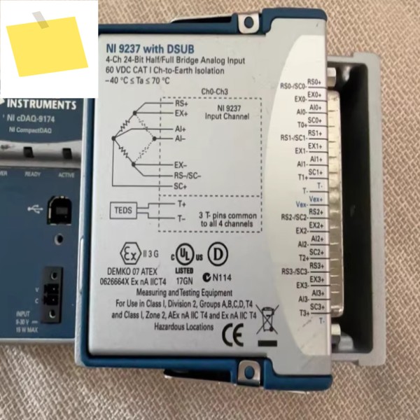 National Instruments NI 9237 cDAQ 스트레인브리지 입력 모듈, RJ50 2 # 모쿠 제품 이미지