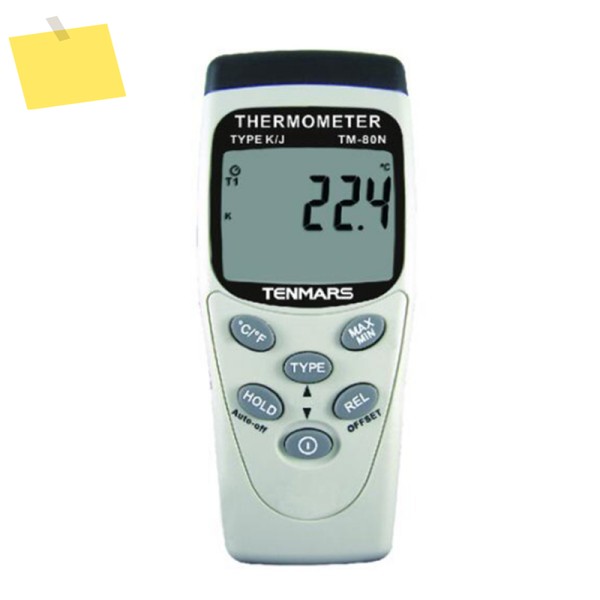 TENMARS TM-80N KJ 타입 온도계 자동 전원 차단 기능 및 비활성화 최대최소평균홀드 키 제품 이미지