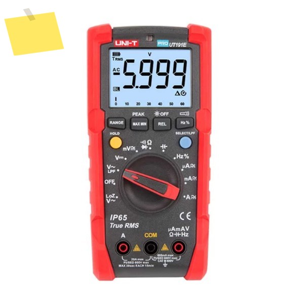 UNI-T UT191E 전문 멀티미터 True RMS IP65 방수 방진 디지털 LoZ 전압 측정 제품 이미지