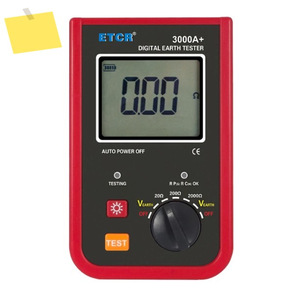ETCR3000A+ 휴대가 간편한 디지털 저항 측정기 접지 절연 옴 제품 이미지