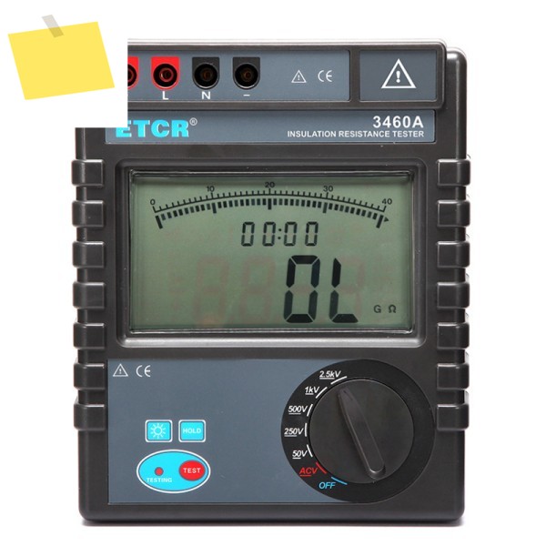 ETCR3460A 절연 저항 측정기 2500V 테스터 디지털 제품 이미지