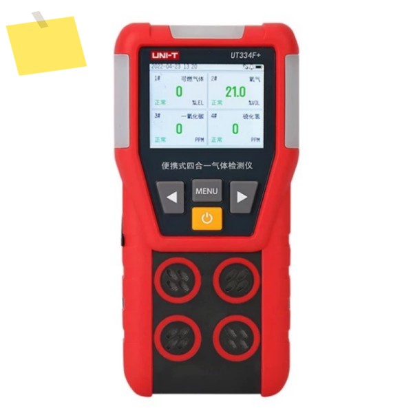 UNI-T UT334EUT334F 휴대용 가스 누출 감지기 4-in-1 공기질 모니터 일산화탄소 H2S O2 EX 테스터 제품 이미지