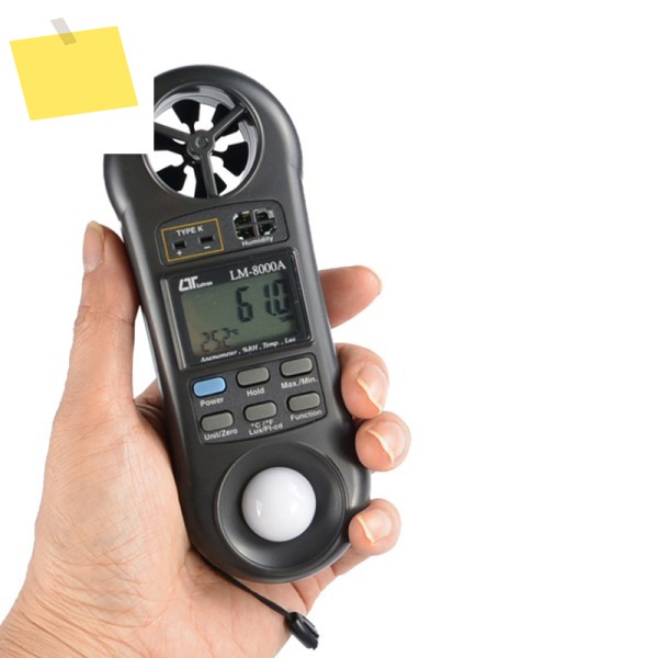 루트론 LM-8000A 미니 4 in 1 환경 품질 측정기 풍속계 습도계 테스터 제품 이미지