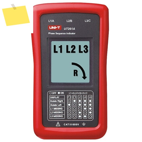 UNI-T UT261A 위상 시퀀스 및 모터 회전 표시기 AC 40-690V 제품 이미지