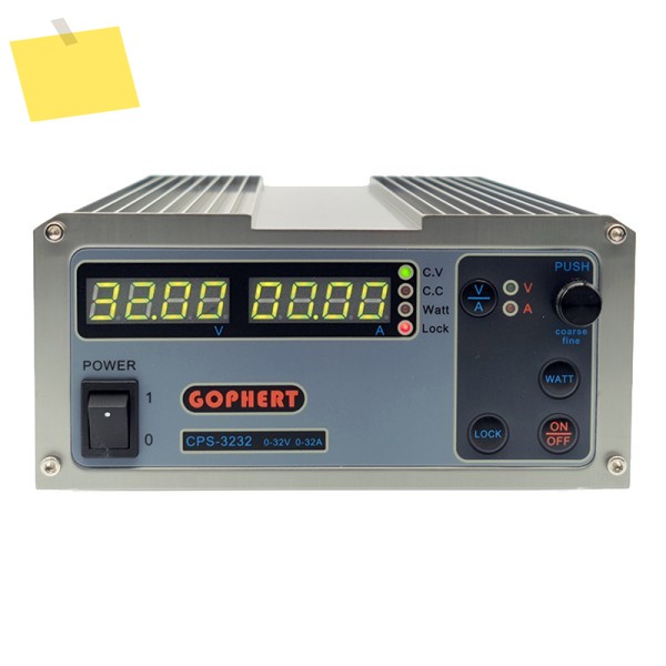 GOPHERT CPS3232 디지털 조절식 DC 전원 공급기 1000W 0-32V0-32A 고출력 220V 제품 이미지