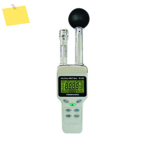 TENMARS TM-188D 범위 0~59 ° 데이터로거가 포함된 C 열 스트레스 WBGT 미터 제품 이미지