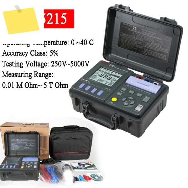 MASTECH MS5215 고전압 디지털 절연 저항 테스터 Megometro 5000V 3mA 온도-10-70C 제품 이미지