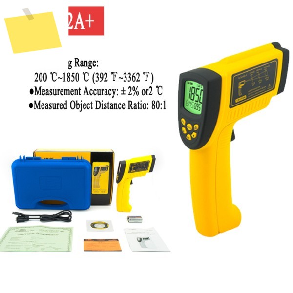 스마트 센서 AR882A+ 비접촉 산업 적외선 온도계 디지털 200~1850C392F~3002F 제품 이미지