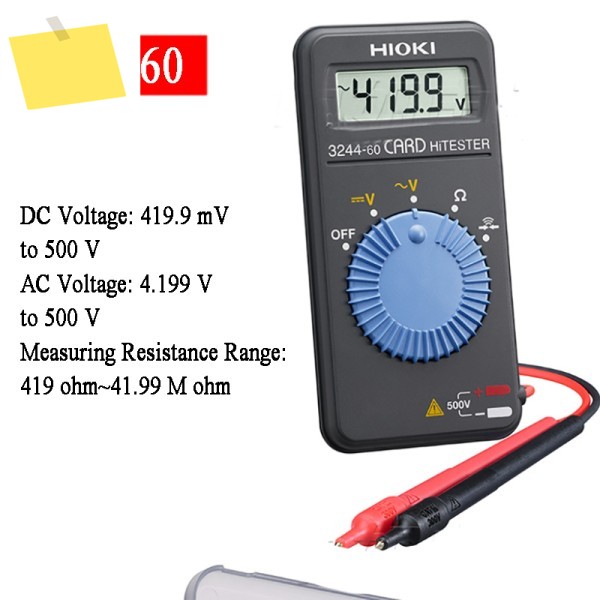 HIOKI 3244-60 DT4222 디지털 멀티미터 휴대용 카드 다목적 제품 이미지