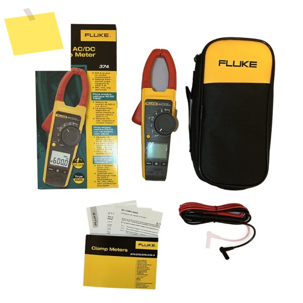 FLUKE 374 RMS ACDC 클램프 미터 FC 600 A 및 전류 측정 Ω 저항 제품 이미지