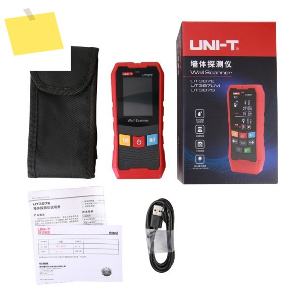 UNI-T UT387E 4 IN 1 다기능 금속 탐지기 벽 스캐너 거리 측정기 목재 AC 전압 라이브 와이어 스터드 찾기 제품 이미지