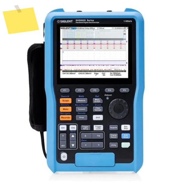 신품 Siglent SHS820X 디지털 휴대용 오실로스코프 200MHz 500MSas 멀티미터 채널이 있는 제품 이미지