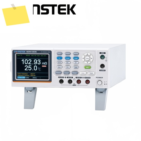 GW Instek GOM-805 DC 마이크로 오미터: 4선 지연 저항 측정; 온도 보상 제품 이미지