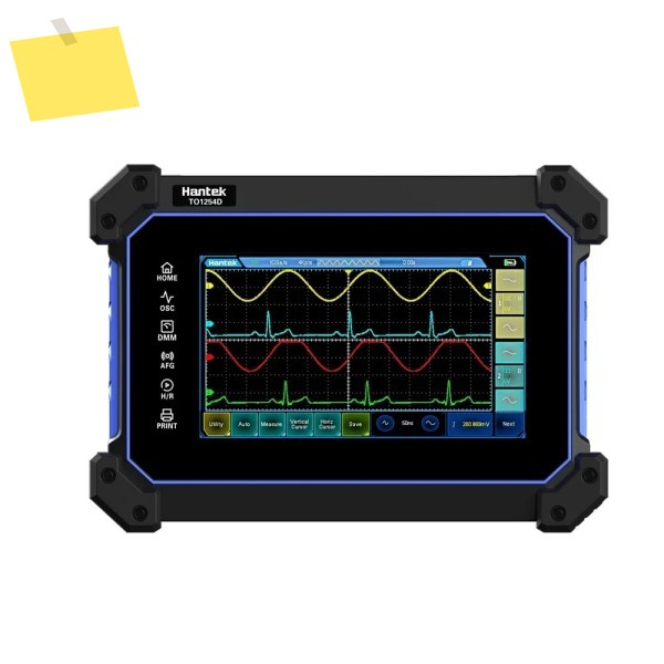 Hantek TO1154D 터치스크린 오실로스코프 4채널 멀티미터 1GSaS 샘플링 속도 신호 소스 250MHz 제품 이미지