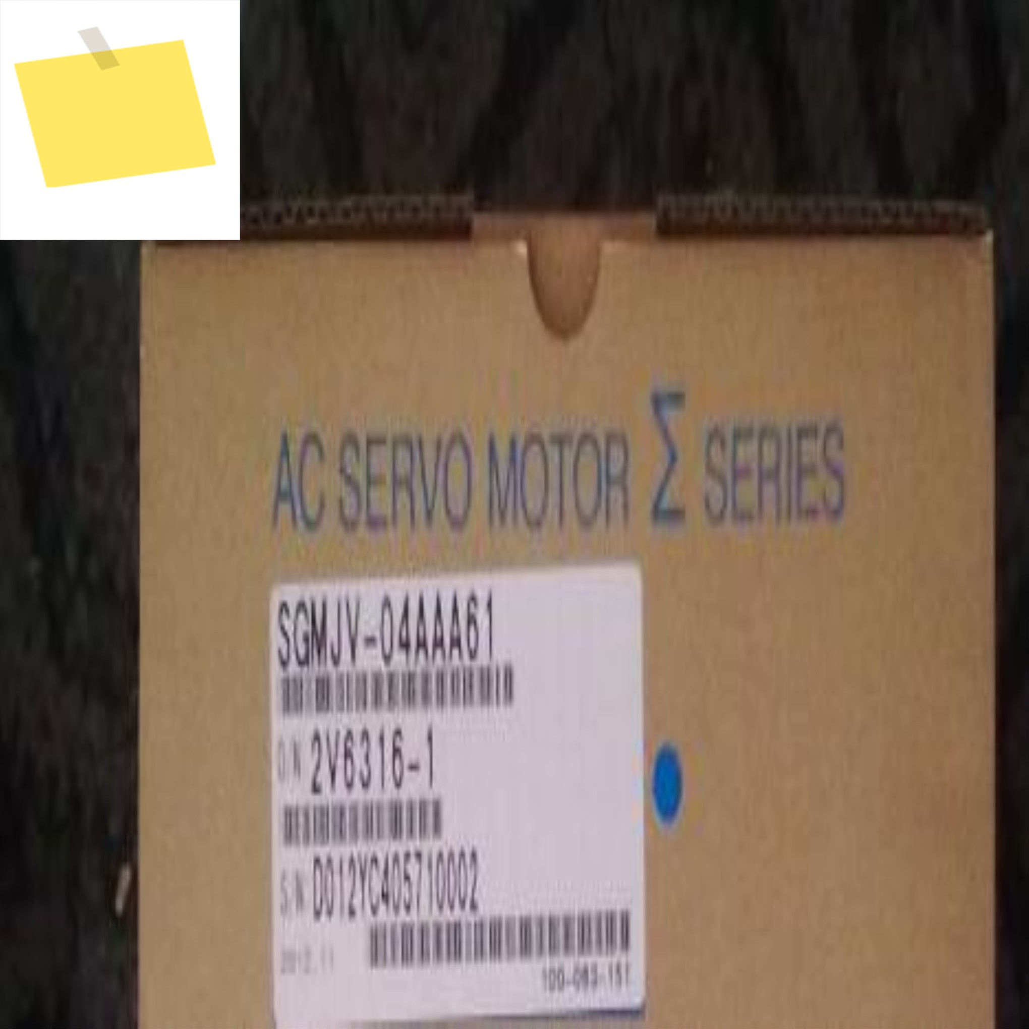 SGMJV-04AAA61 오리지널 AC 서보 모터, 새제품 제품 이미지