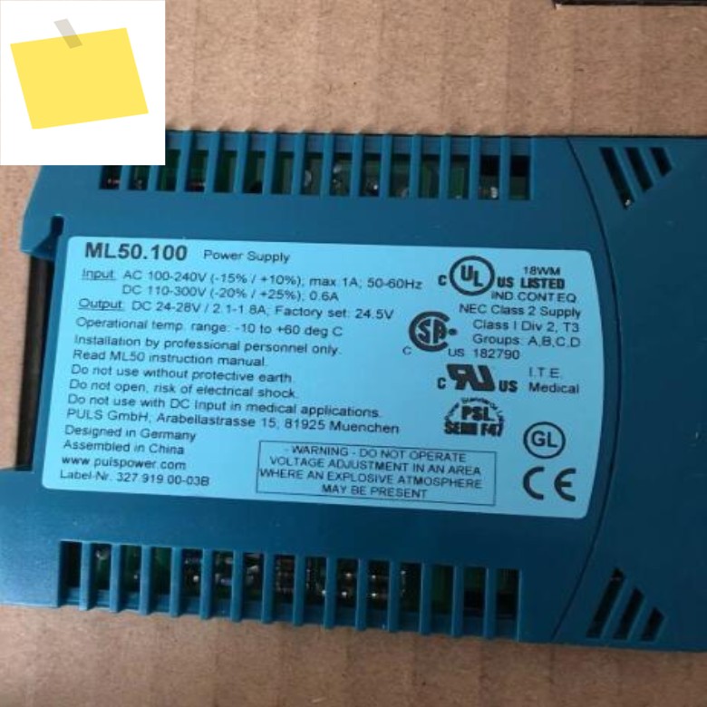 ML50.100 전원 공급 장치, 새제품 및 정품 제품 이미지