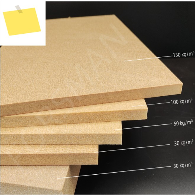 PI foam Polyimide density 15-230kgm3 thickness optional 제품 이미지