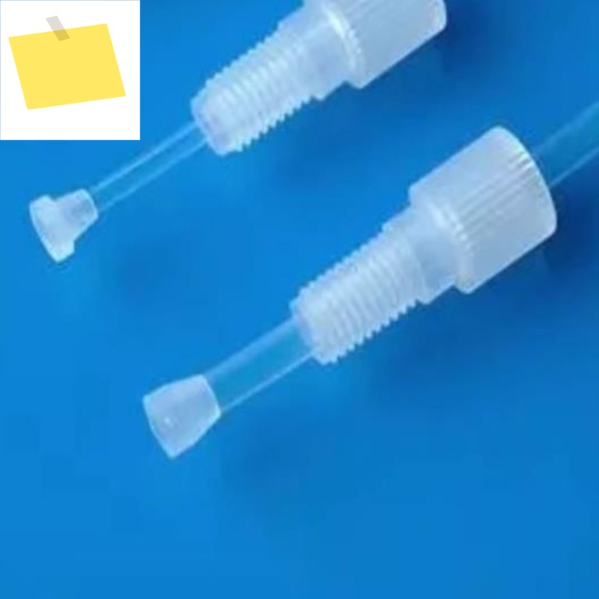 1.6mm 2mm PFA 링 M6 나사산 백 테이퍼 피팅 인버티드 콘 조인트 하드 튜브 바브 제품 이미지