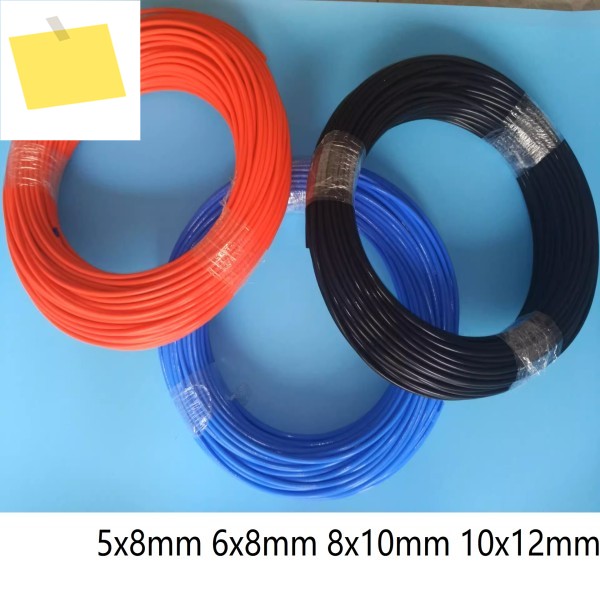 5x8mm 검정 파랑 빨강 PTFE 튜브 열 부식 방지 폴리테프 파이프 UV ptfe 제품 이미지