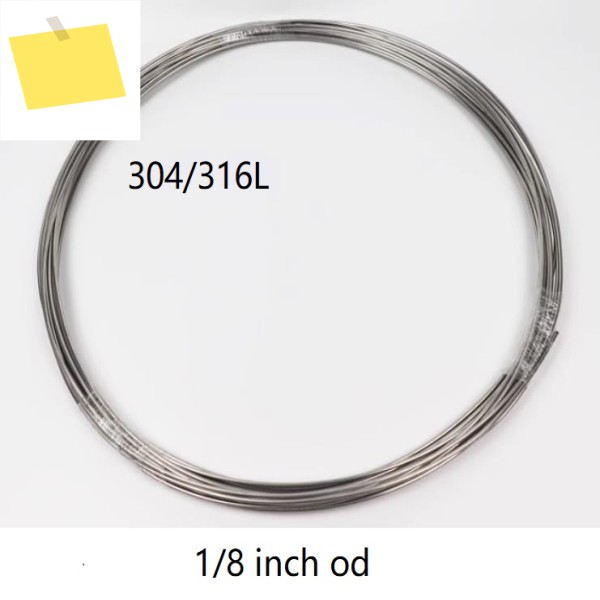 304 스테인리스강 코일러, SUS 파이프, 모세관 페룰 튜브, 3.175mm, 18 인치, od, 10 m 제품 이미지