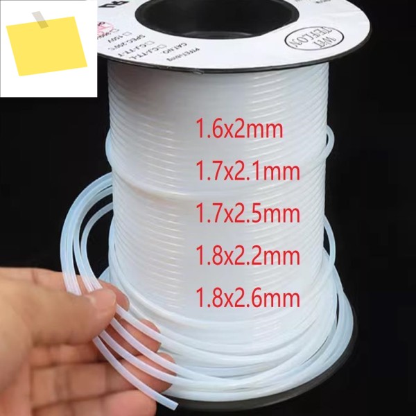1.6mm F4 튜브 폴리테프 폴리테트라플루오로에틸렌 호스 PTFE 모세관 파이프 제품 이미지