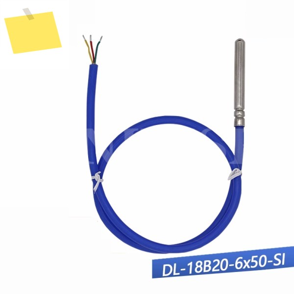 10pcs DS18B20 온도 센서 스테인레스 스틸 롤링 그루브 방수 콜드 체인 온실 단일 버스 디지털 제품 이미지