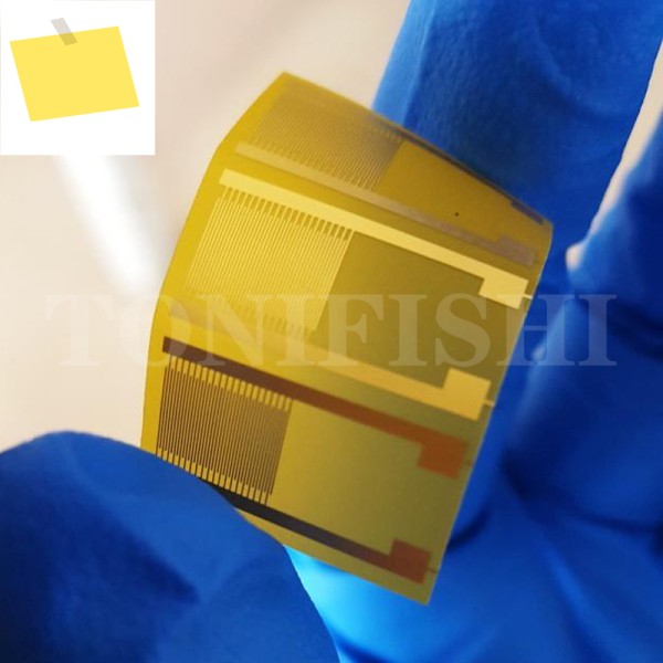 10pcs 대형 50μm PI 유연한 인터 디지털 전극 IDE 캐패시터 커패시터 어레이 과학 연구 칩 바이오 센서 소모품 제품 이미지