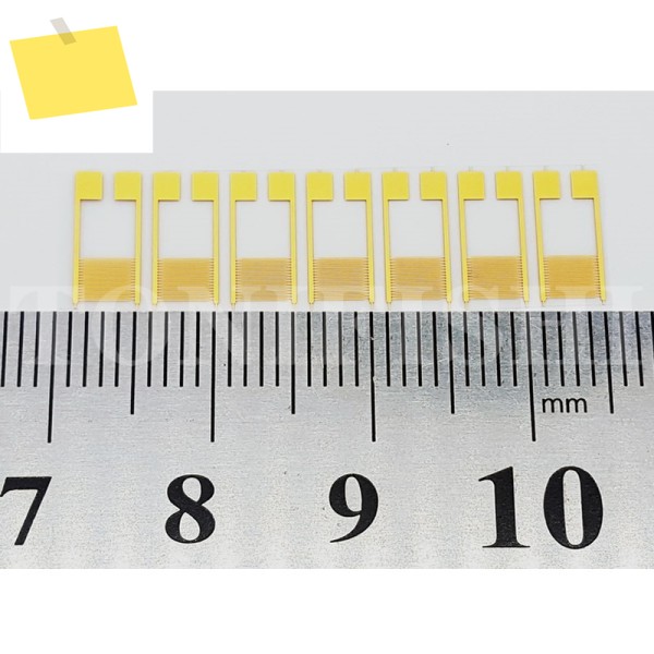 10pcs 50μm 마이크론 유연한 인터 디지털 전극 PET 용량 성 어레이 가스 습도 병원 센서 칩 IDE 제품 이미지