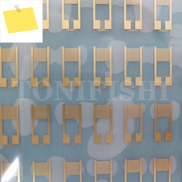 10pcs 50μm 유연한 PETPI 인터 디지털 전극 캐패시터 커패시터 어레이 가스 과학 실험 센서 칩 제품 이미지