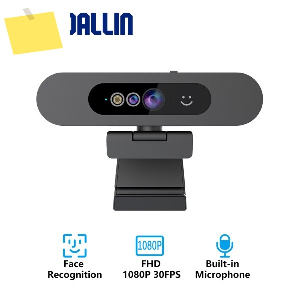 TOALLIN 1080P 웹캠 Windows Hello 얼굴 인식 로그인 PC 카메라, 마이크 포함, TiktokYouTube용 스트리밍 제품 이미지